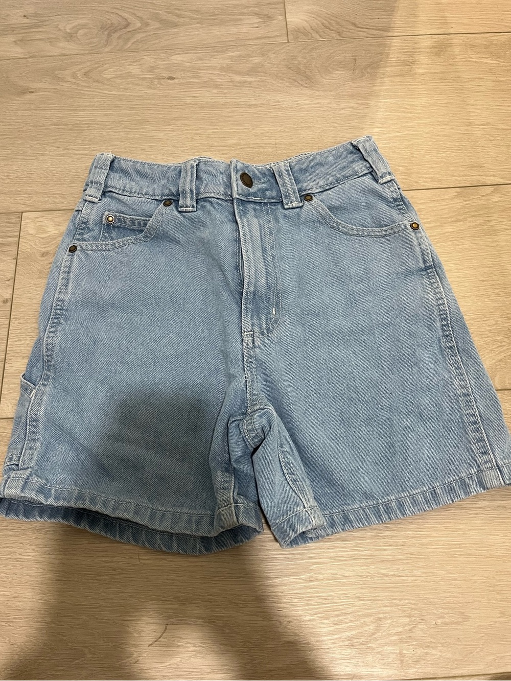 Dickies Light Wash Denim High-Rise Women’s Shorts